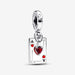 PANDORA : Disney Villains Queen of Hearts Double Dangle Charm - PANDORA : Disney Villains Queen of Hearts Double Dangle Charm