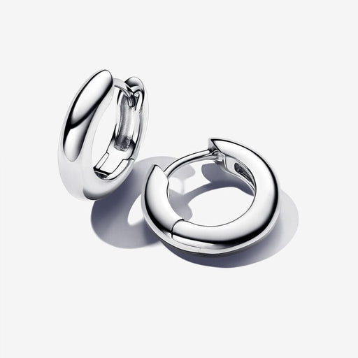 PANDORA : Essence - Round Hoop Earrings - PANDORA : Essence - Round Hoop Earrings