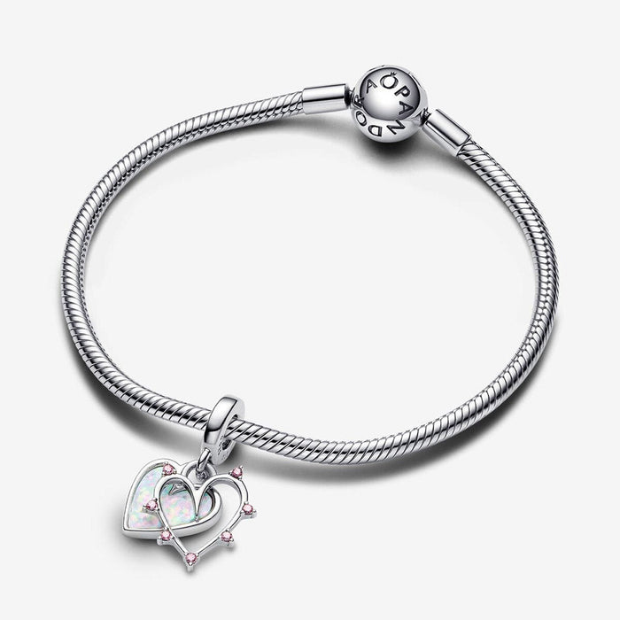 PANDORA : Friendship Opalescent Double Dangle Charm - PANDORA : Friendship Opalescent Double Dangle Charm