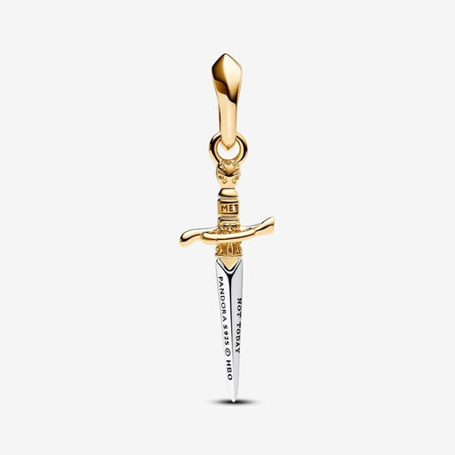 PANDORA : Game of Thrones Needle Dangle Charm - Sterling Silver/Gold plated blend - PANDORA : Game of Thrones Needle Dangle Charm - Sterling Silver/Gold plated blend