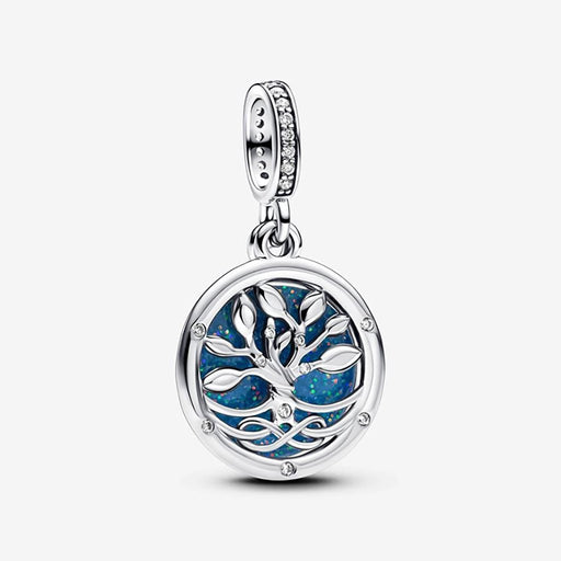 PANDORA : Glow - in - the - dark Infinity Tree Double Dangle Charm - PANDORA : Glow - in - the - dark Infinity Tree Double Dangle Charm