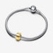 PANDORA : Golden Mini Murano Glass Charm - PANDORA : Golden Mini Murano Glass Charm