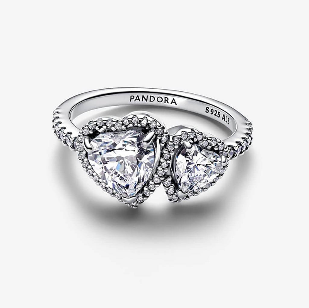 PANDORA : Halo Hearts Ring - Annies Hallmark & Gretchens Hallmark $130. ...