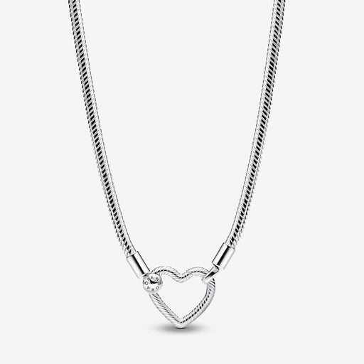 PANDORA : Heart Closure Snake Chain Necklace - PANDORA : Heart Closure Snake Chain Necklace