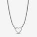 PANDORA : Heart Closure Snake Chain Necklace - PANDORA : Heart Closure Snake Chain Necklace