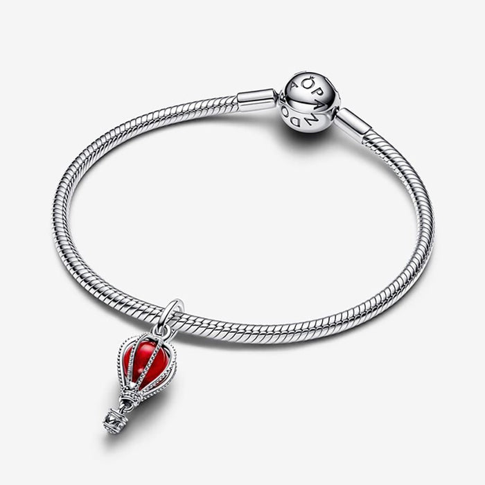 PANDORA : Hot Air Balloon Murano Glass Dangle Charm - PANDORA : Hot Air Balloon Murano Glass Dangle Charm