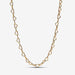 PANDORA : Linked Hearts Collier Necklace - Gold - PANDORA : Linked Hearts Collier Necklace - Gold