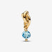 PANDORA : March Sea Aqua Blue Eternity Circle Dangle Charm - PANDORA : March Sea Aqua Blue Eternity Circle Dangle Charm