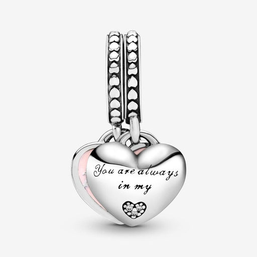 PANDORA : Mother & Daughter Hearts Dangle Charm - PANDORA : Mother & Daughter Hearts Dangle Charm