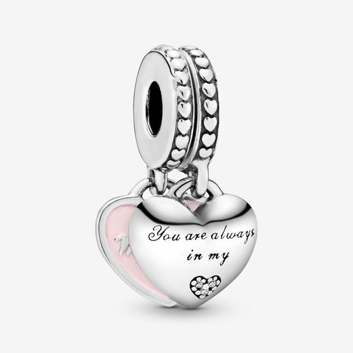 PANDORA : Mother & Daughter Hearts Dangle Charm - PANDORA : Mother & Daughter Hearts Dangle Charm