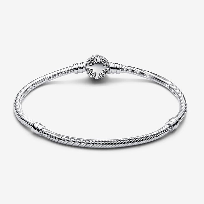 PANDORA : North Star Clasp Snake Chain Bracelet - PANDORA : North Star Clasp Snake Chain Bracelet