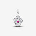 PANDORA : October Pink Eternity Circle Dangle Charm - PANDORA : October Pink Eternity Circle Dangle Charm