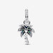 PANDORA : Opalescent Green Palm Tree Dangle Charm - PANDORA : Opalescent Green Palm Tree Dangle Charm