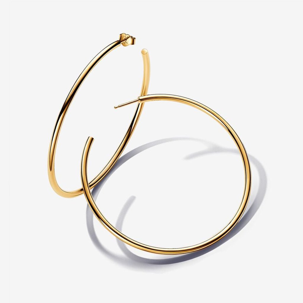 PANDORA : Open 65 mm Hoops Earrings in Gold - Annies Hallmark