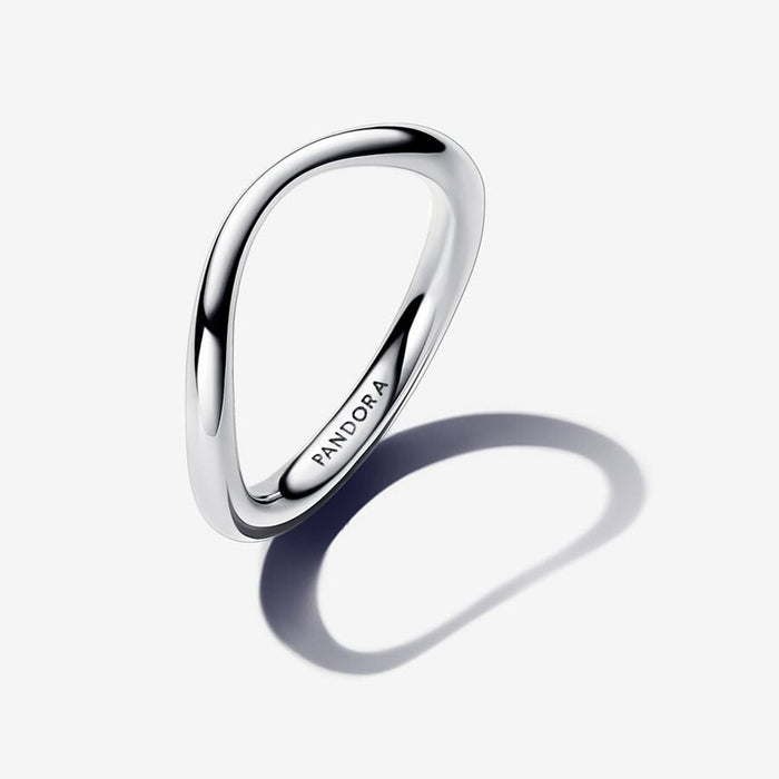 PANDORA : Organically Shaped Band Ring in Sterling Silver - PANDORA : Organically Shaped Band Ring in Sterling Silver