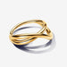 PANDORA : Organically Shaped Infinity Ring in Gold - PANDORA : Organically Shaped Infinity Ring in Gold