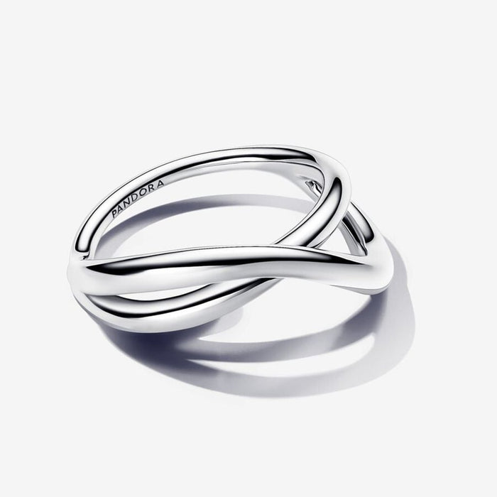 PANDORA : Organically Shaped Infinity Ring in Sterling Silver - PANDORA : Organically Shaped Infinity Ring in Sterling Silver