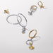 PANDORA : Pandora Moments 40 mm Charm Hoop Earrings - PANDORA : Pandora Moments 40 mm Charm Hoop Earrings