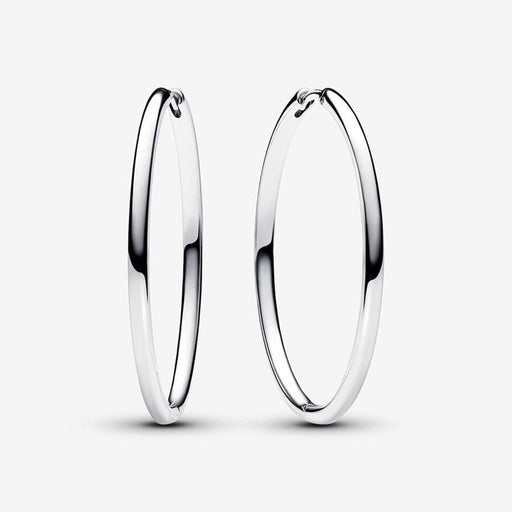 PANDORA : Pandora Moments 40 mm Charm Hoop Earrings - PANDORA : Pandora Moments 40 mm Charm Hoop Earrings