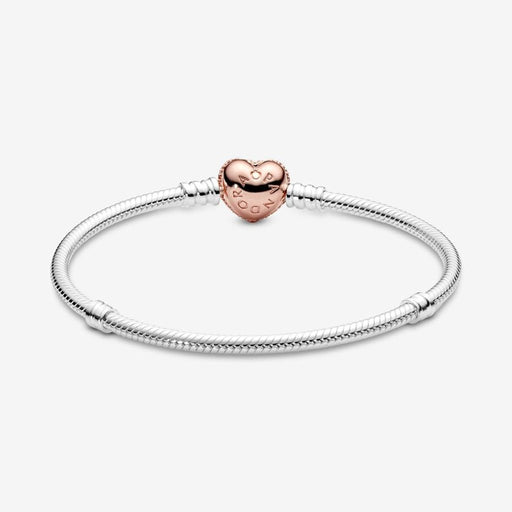 PANDORA : Pandora Moments Heart Clasp Snake Chain Bracelet - PANDORA : Pandora Moments Heart Clasp Snake Chain Bracelet