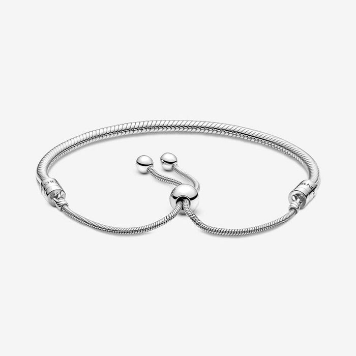 PANDORA : Pandora Moments Snake Chain Slider Bracelet - PANDORA : Pandora Moments Snake Chain Slider Bracelet