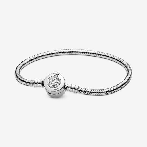 PANDORA : Pandora Moments Sparkling Crown O Snake Chain Bracelet - PANDORA : Pandora Moments Sparkling Crown O Snake Chain Bracelet