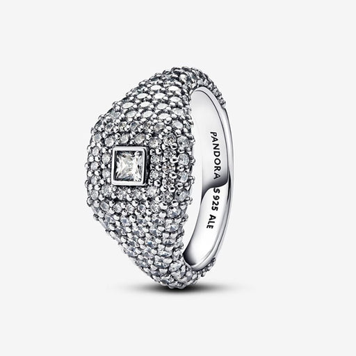 PANDORA : Pavé Square Cocktail Ring - PANDORA : Pavé Square Cocktail Ring