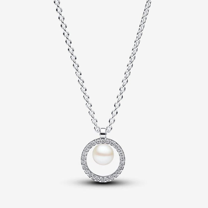 PANDORA : Pearl & Halo Jewelry Set - Sterling Silver - PANDORA : Pearl & Halo Jewelry Set - Sterling Silver