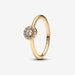 PANDORA : Round Pave Halo Ring - PANDORA : Round Pave Halo Ring