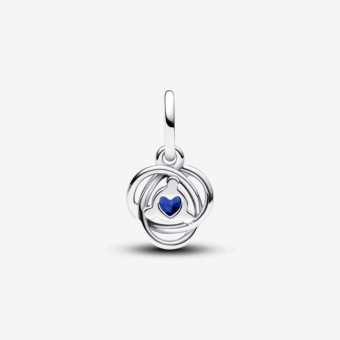 PANDORA : September Blue Eternity Circle Dangle Charm - PANDORA : September Blue Eternity Circle Dangle Charm