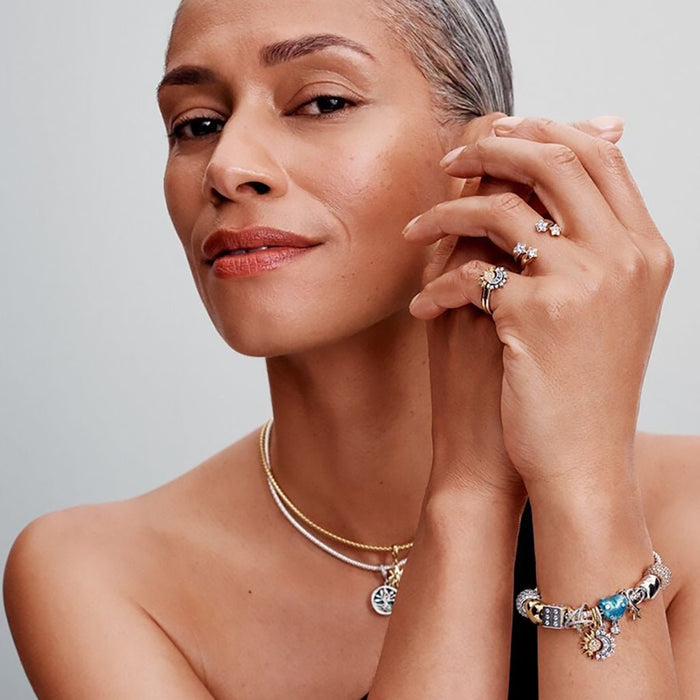 PANDORA Shooting Stars Open Ring Gold