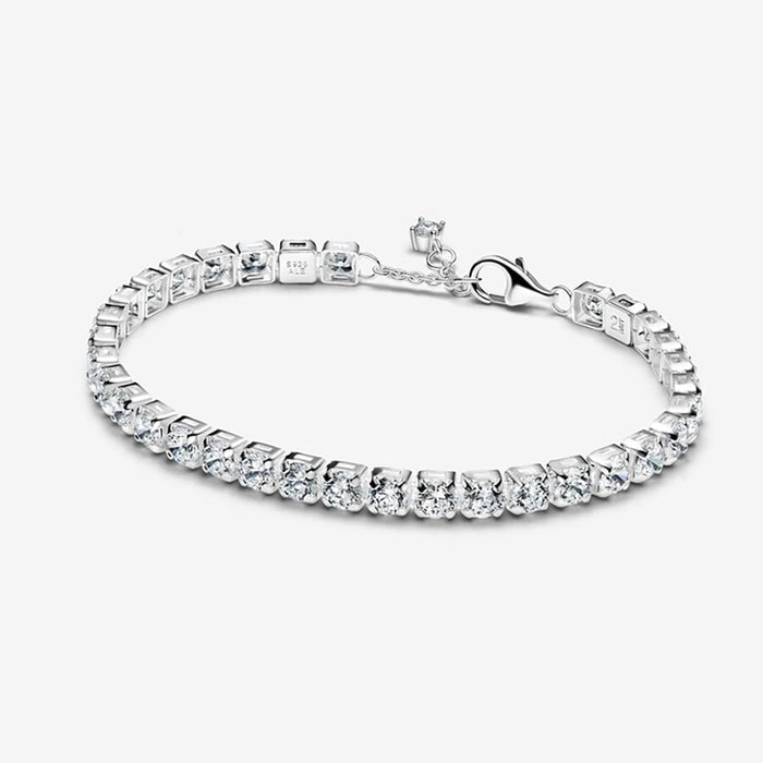 PANDORA : Sparkling Bold Tennis Bracelet - PANDORA : Sparkling Bold Tennis Bracelet