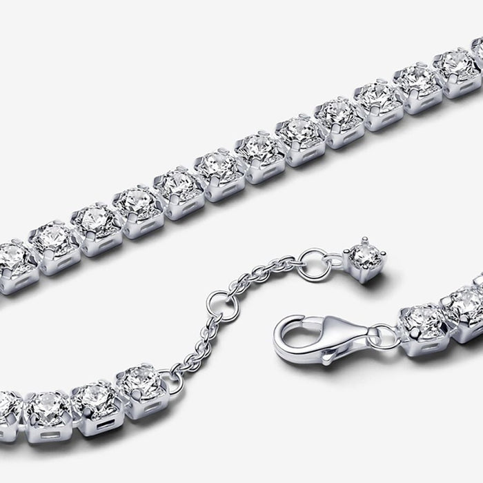 PANDORA : Sparkling Bold Tennis Bracelet - PANDORA : Sparkling Bold Tennis Bracelet