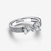 PANDORA : Sparkling Bow Double - row Ring - PANDORA : Sparkling Bow Double - row Ring