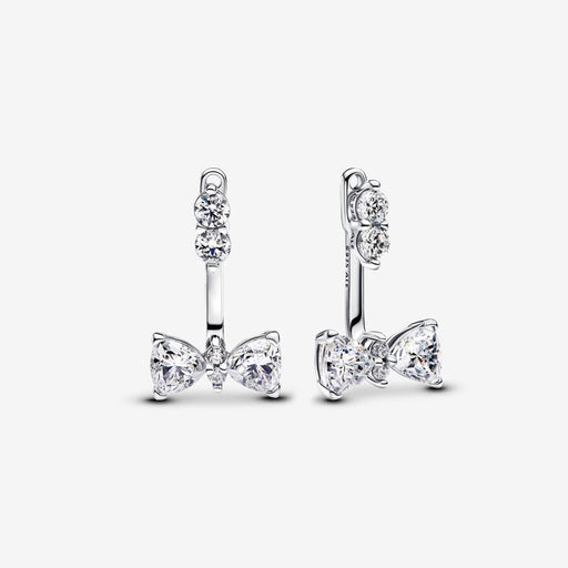 PANDORA : Sparkling Bow Drop Earrings - PANDORA : Sparkling Bow Drop Earrings