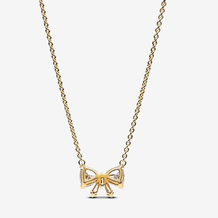 PANDORA : Sparkling Bow Necklace - PANDORA : Sparkling Bow Necklace