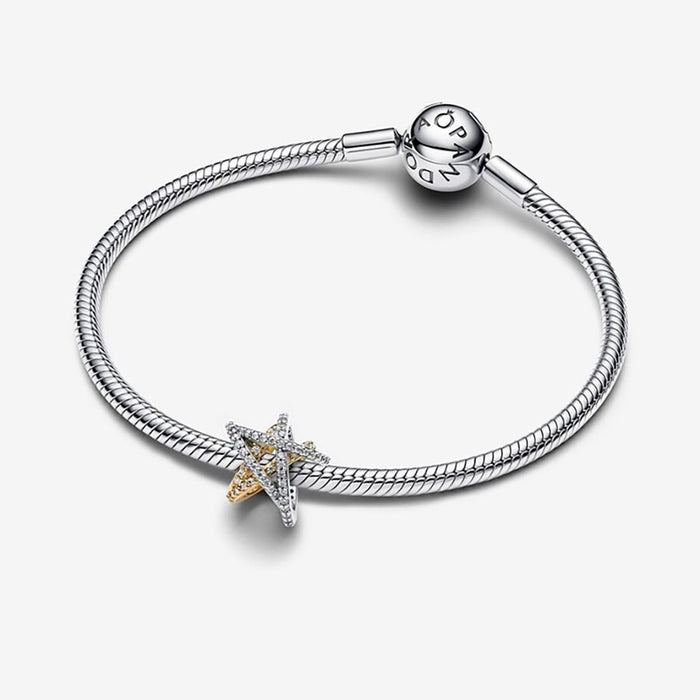 PANDORA : Sparkling Crossover Star Charm - PANDORA : Sparkling Crossover Star Charm