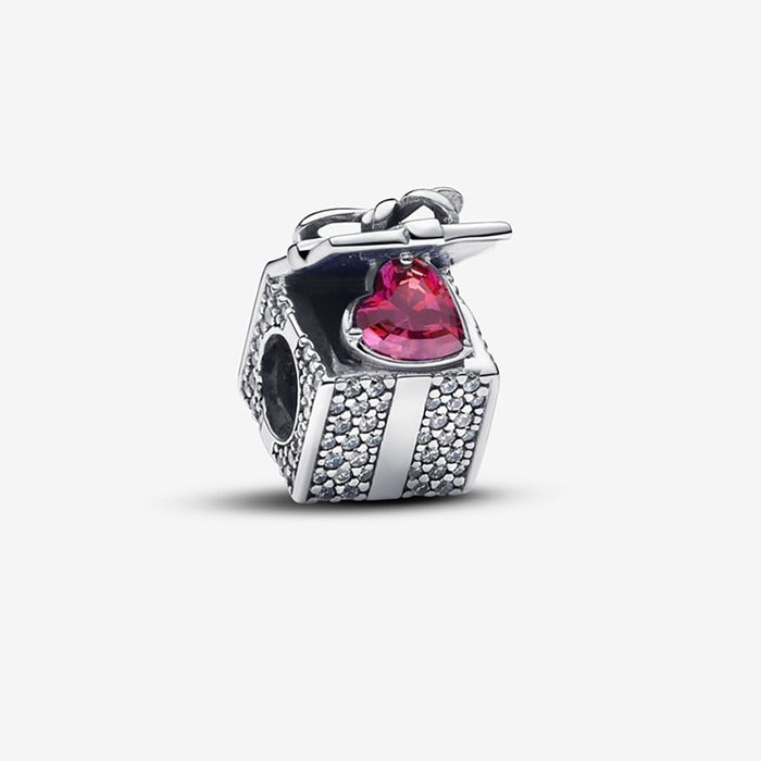 PANDORA : Sparkling Gift Box Charm - PANDORA : Sparkling Gift Box Charm