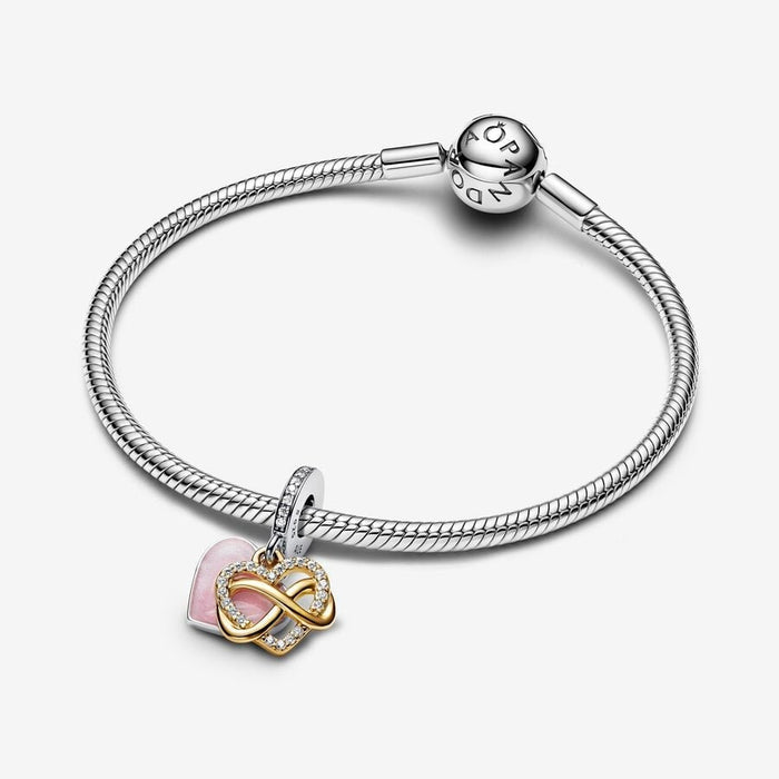 PANDORA : Sparkling Infinity Heart Dangle Charm - PANDORA : Sparkling Infinity Heart Dangle Charm