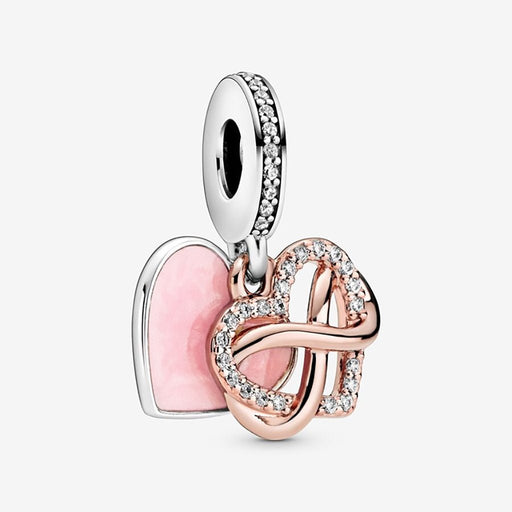 PANDORA : Sparkling Infinity Heart Dangle Charm - PANDORA : Sparkling Infinity Heart Dangle Charm