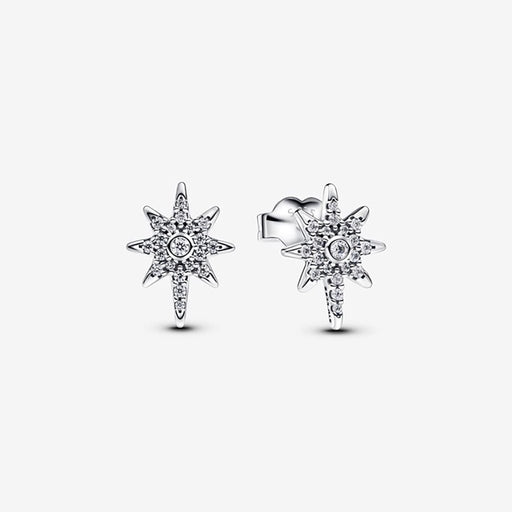 PANDORA : Sparkling North Star Stud Earrings - PANDORA : Sparkling North Star Stud Earrings