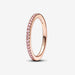 PANDORA : Sparkling Pink Band Ring - PANDORA : Sparkling Pink Band Ring