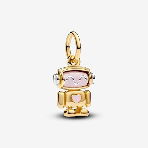 PANDORA : Spinnable Face Robot Dangle Charm - PANDORA : Spinnable Face Robot Dangle Charm