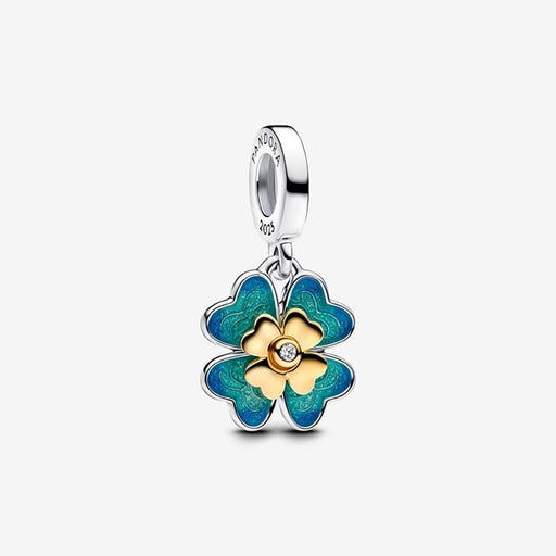 PANDORA : Spinnable Four Leaf Clover Lab - Grown Diamond Dangle Charm - PANDORA : Spinnable Four Leaf Clover Lab - Grown Diamond Dangle Charm