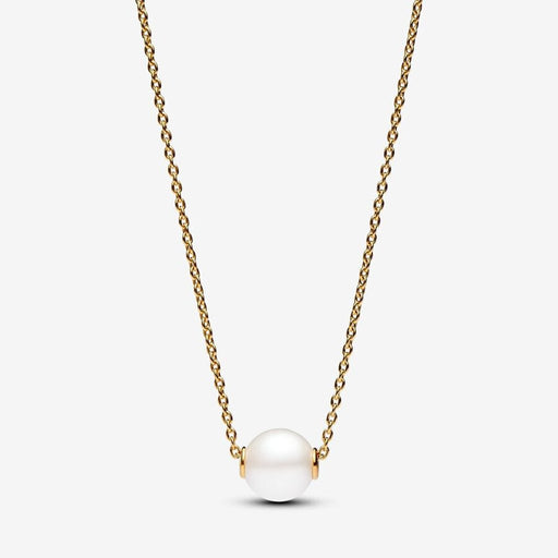 PANDORA : Treated Freshwater Cultured Pearl Collier Necklace - Gold Plated - PANDORA : Treated Freshwater Cultured Pearl Collier Necklace - Gold Plated