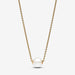 PANDORA : Treated Freshwater Cultured Pearl Collier Necklace - Gold Plated - PANDORA : Treated Freshwater Cultured Pearl Collier Necklace - Gold Plated