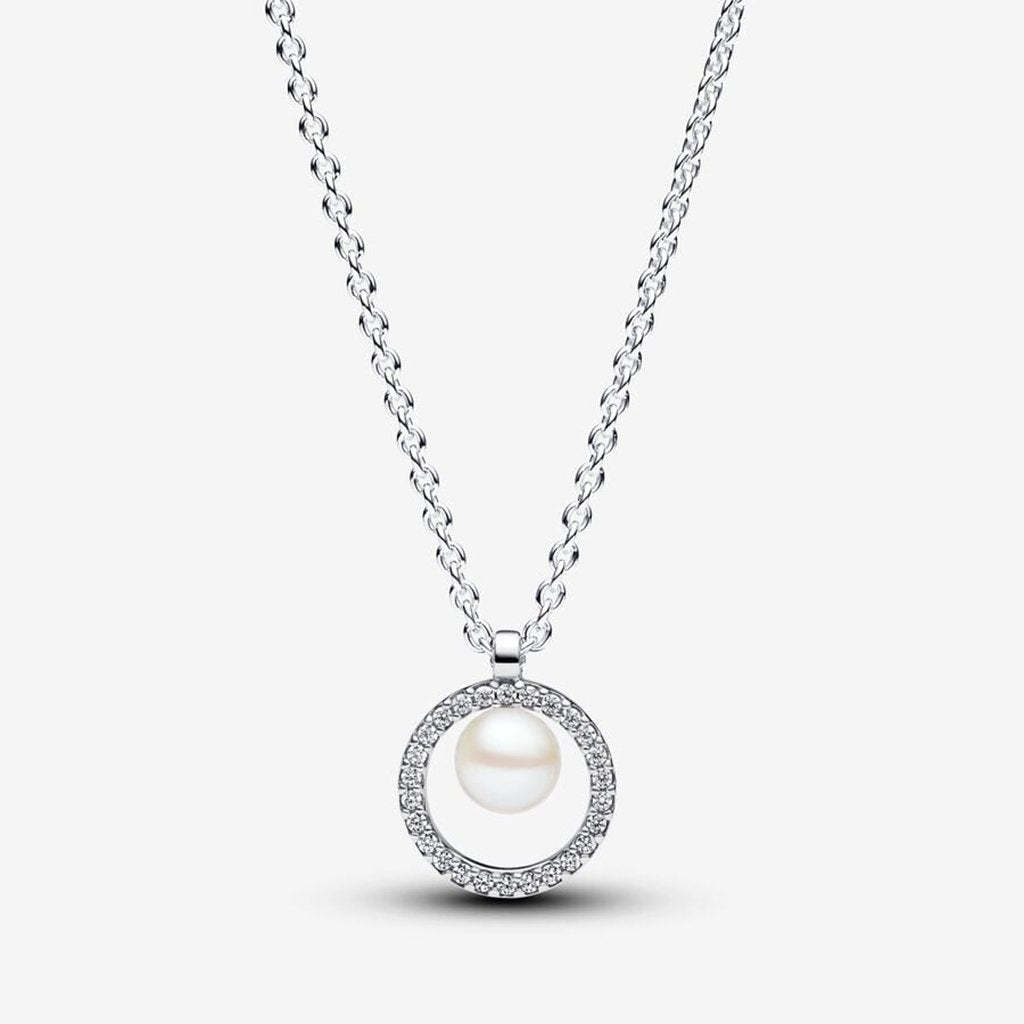 PANDORA : Treated Freshwater Cultured Pearl & Pavé Collier Necklace ...