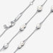 PANDORA : Treated Freshwater Cultured Pearl Station Chain Necklace - Sterling Silver - PANDORA : Treated Freshwater Cultured Pearl Station Chain Necklace - Sterling Silver