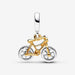 PANDORA :Two - tone Spinning Wheels Bicycle Dangle Charm - PANDORA :Two - tone Spinning Wheels Bicycle Dangle Charm