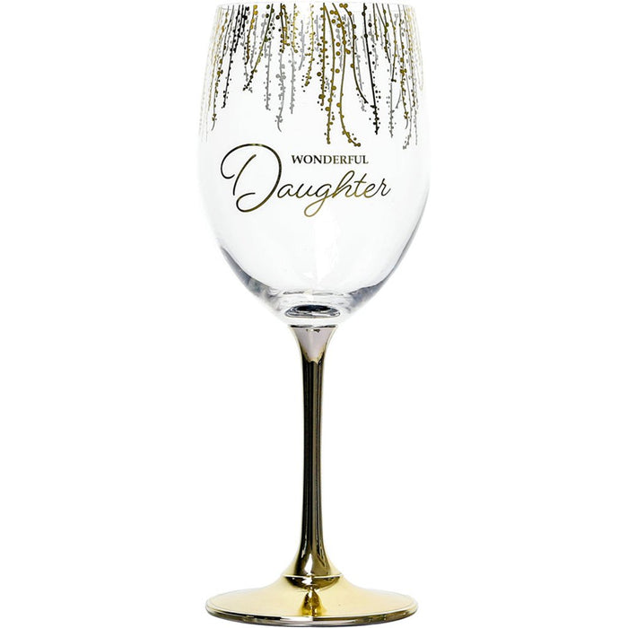 Pavilion Gift Co : Daughter Gift Boxed 19 oz Crystal Wine Glass - Pavilion Gift Co : Daughter Gift Boxed 19 oz Crystal Wine Glass